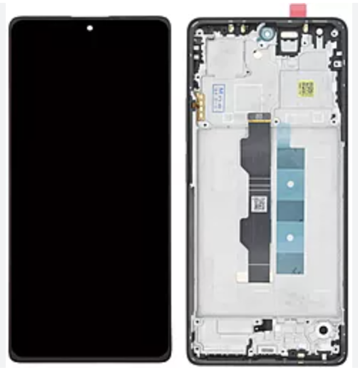 Дисплей Xiaomi Redmi Note 13 Pro 4G чорний, TFT, з рамкою фіолетового кольору, Lavender Purple