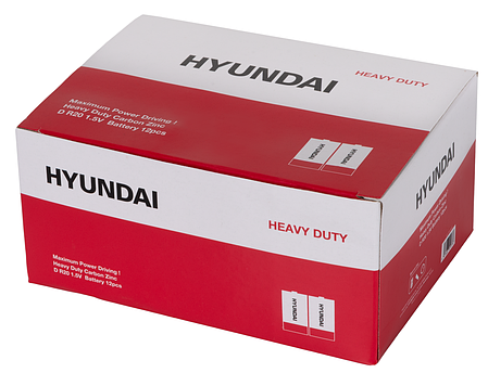 Батарейка Hyundai R20 D Shrink 2 Heavy Duty, фото 3