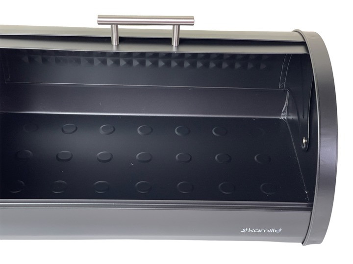 Хлібниця відкидна із нержавіючої сталі Kamille KM-1122, фото 1