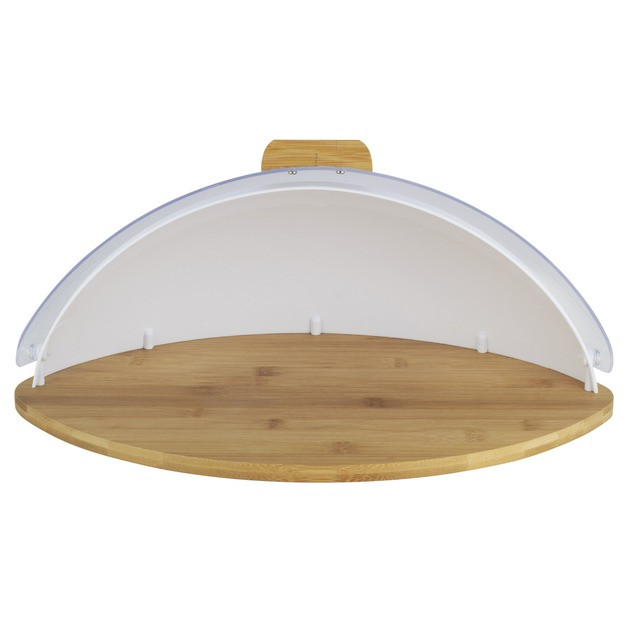 Хлібниця відкидна біла бамбук/пластик Ofenbach KM-100804, фото 1