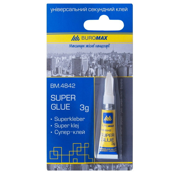 Супер клей Buromax BM 4842 3гр