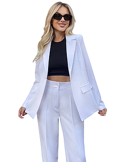 Білий жіночий костюм – ідеальне поєднання стилю та елегантності