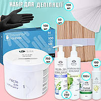 Стартовий набір для депіляції цукровою пастою "Full set of soft density" (набір для шугарингу) ЕN