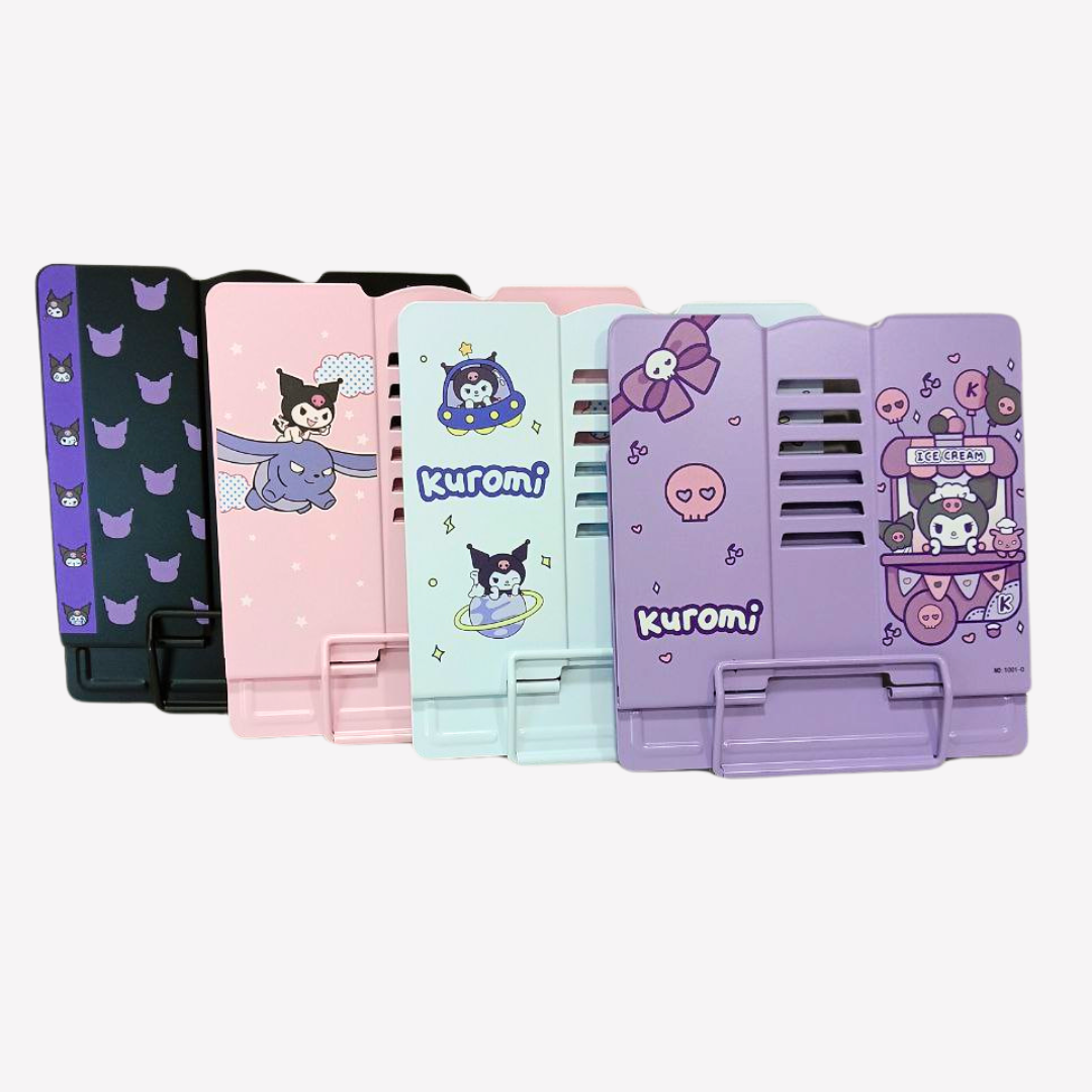 Підставка для книг металева суцільна Лідер 21*22,5 см Куромі Kuromi, асорті 1001, фото 1