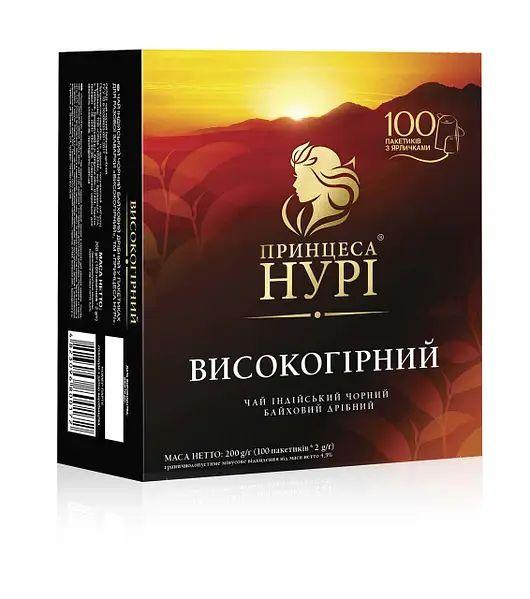 Чай Принцеса Нурі Високогірний 100 пакетиків – насичений смак і аромат
