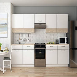 Кухня Лея Doros Білий/Дуб Сонома ДСП 300х60х250 (81000008)