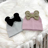 Оптом шапки 44, 46, 48, 50, 52 розмір трикотажна дитяча шапка головні убори дитячі гурт (ОШ36452), фото 2