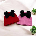 Оптом шапки 44, 46, 48, 50, 52 розмір трикотажна дитяча шапка головні убори дитячі гурт (ОШ36454), фото 2