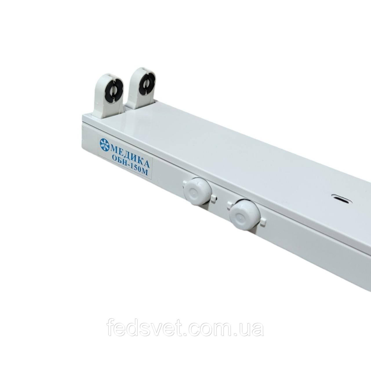 Опромінювач 2х30W ОБН-150М "МЕДИКА" бактерицидний накладний з лампою PHILIPS TUV, фото 1