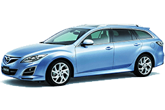 Дефлектори капоту (мухобійки) для Mazda 6 Wagon 2007-2012