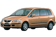 Дефлектори капоту (мухобійки) для Mazda 5 (Premacy) 1999-2005