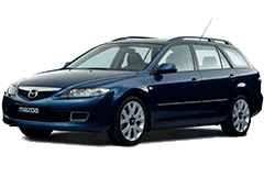 Дефлектори капоту (мухобійки) для Mazda 6 Wagon 2002-2007