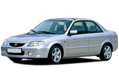 Дефлектори капоту (мухобійки) для Mazda 323 (Protege) 1985-2003