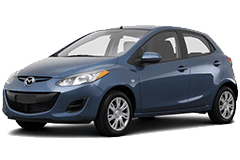 Дефлектори капоту (мухобійки) для Mazda 2 2007-2014