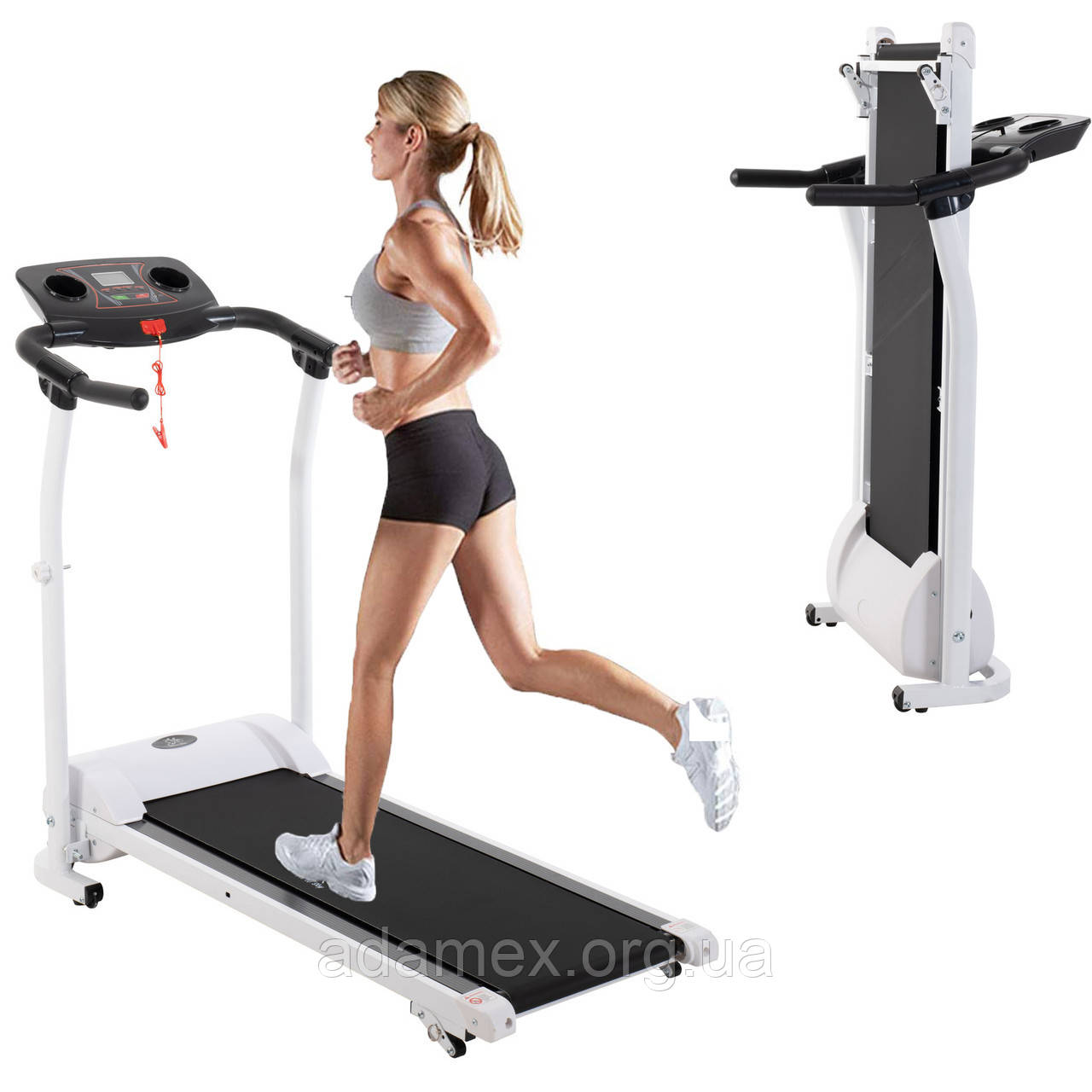 Бігова електрична доріжка FitToSky ES-T1509 до 120 кг з кутом нахилу