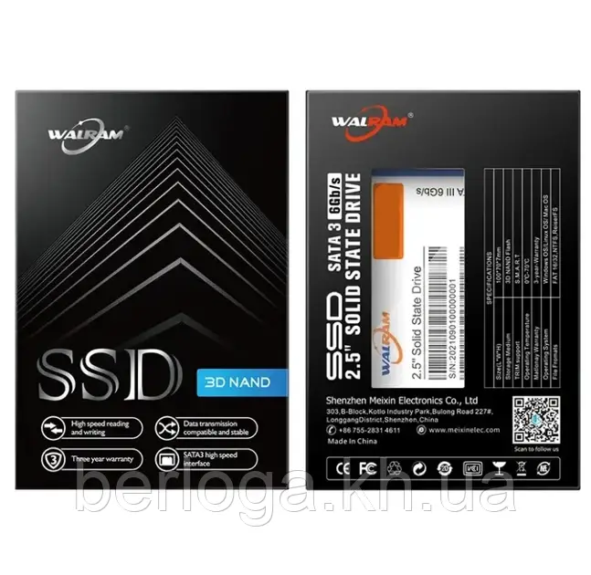 SSD-накопичувач Walram  2.5" SATA III 6Gb/s 128Gb