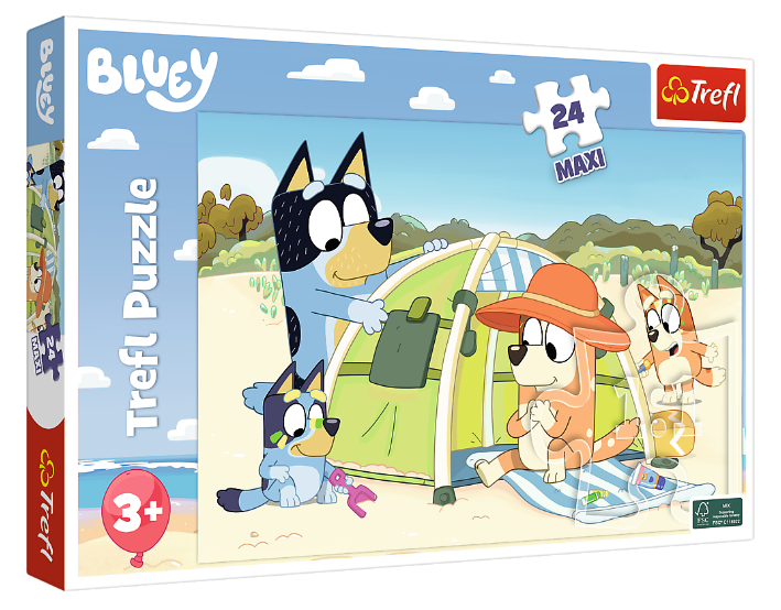Пазли Maxi Чудовий день собачок. Bluey's great day (24 ел.) 14357 (Trefl)