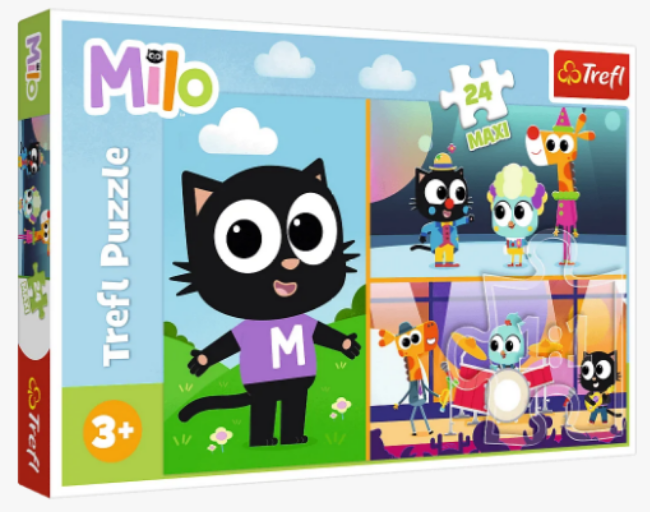 Пазли Maxi Пригоди котика. Milo (24 ел.) 14371 (Trefl)