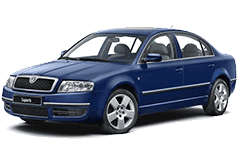 Дефлектори капоту (мухобійки) для Skoda Superb 1 2001-2008