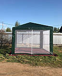 Садовий тент намет 3х3 альтанка, Павільйон садовий 3х3, Шатер 3х3 зі стінками, Садові намети намети, фото 5