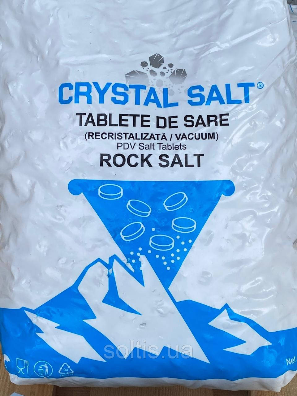 Таблетована сіль CRYSTAL SALT, 25 кг, Туреччина