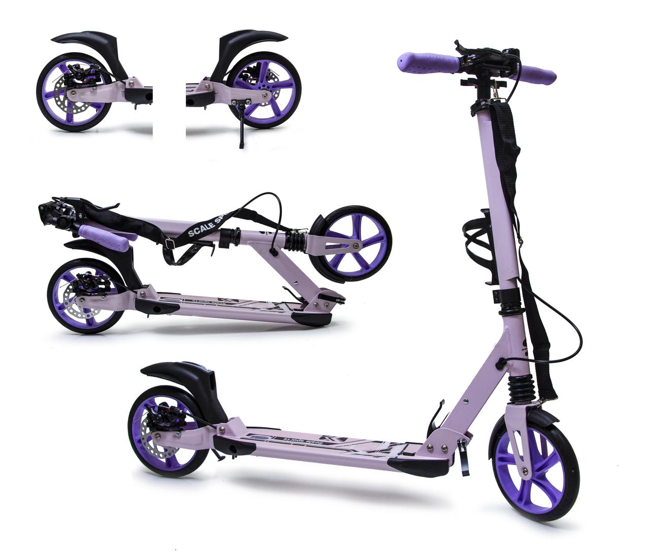 Самокат Scale Sports SS-04 Purple двоколісний на дискових гальмах