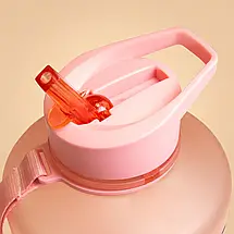 Пляшка для води BeastPink Hyper Hydrator 2200 мл рожева, фото 5