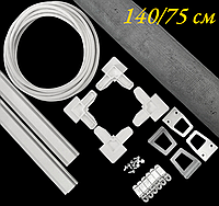 Москітна сітка-конструктор (1400х750мм) с-ма 10х30 на гачках БІЛА