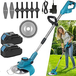 Акумуляторна газонокосарка + 2 АКБ 36V, Lawn mower / Електротример / Тример для трави / Електрокоса
