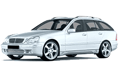 Бризковики для Mersedes-Benz C S203 2001-2007