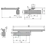 Дотягувач дверний ASSA ABLOY DC300 коричневий, фото 3