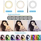 Тримач з кільцевим освітленням Bluetooth 6" RGB100 (Kit1) |45cm Stand, USB Powered, 2800-5800K|, фото 3