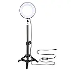 Тримач з кільцевим освітленням Bluetooth 6" RGB100 (Kit1) |45cm Stand, USB Powered, 2800-5800K|, фото 7