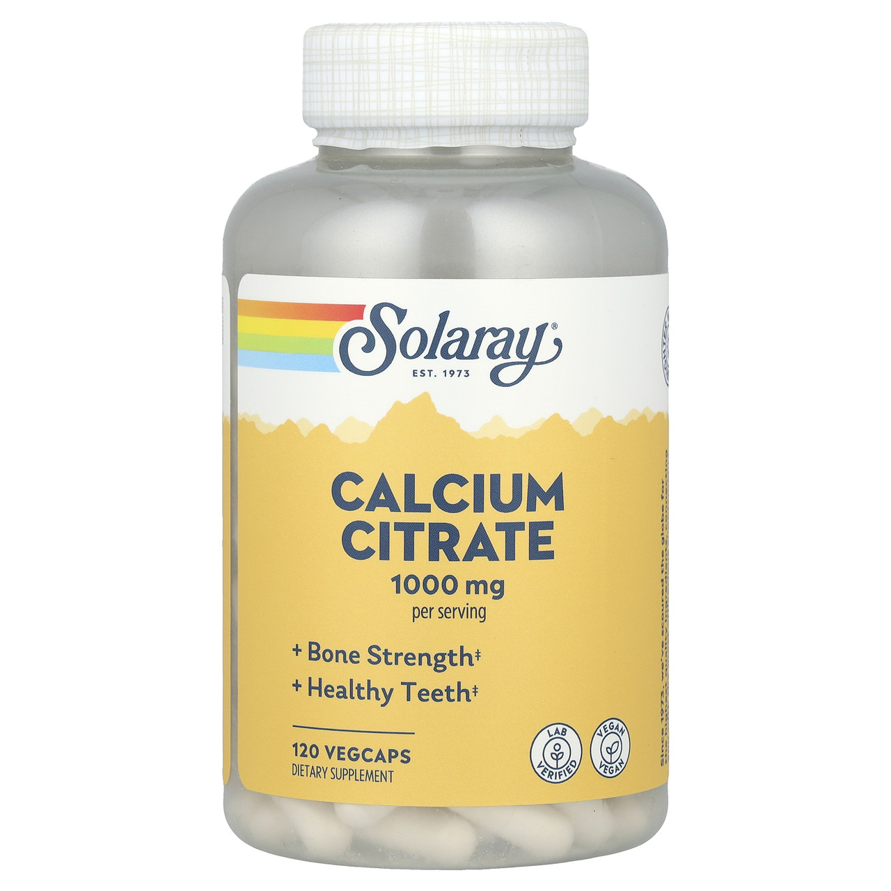 Solaray, Calcium Citrate, 1000 mg, 120 VegCaps, Київ