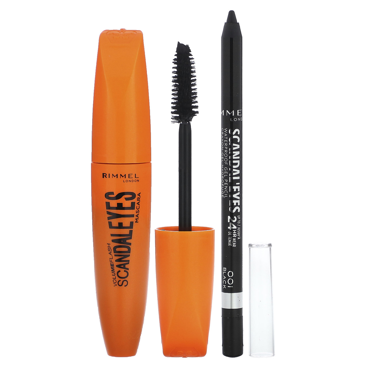 Rimmel London, Туша для ресниць Scandaleyes з водостійким лайнером Kohl Kajal, 003 Extreme Black, набір з 2, Київ