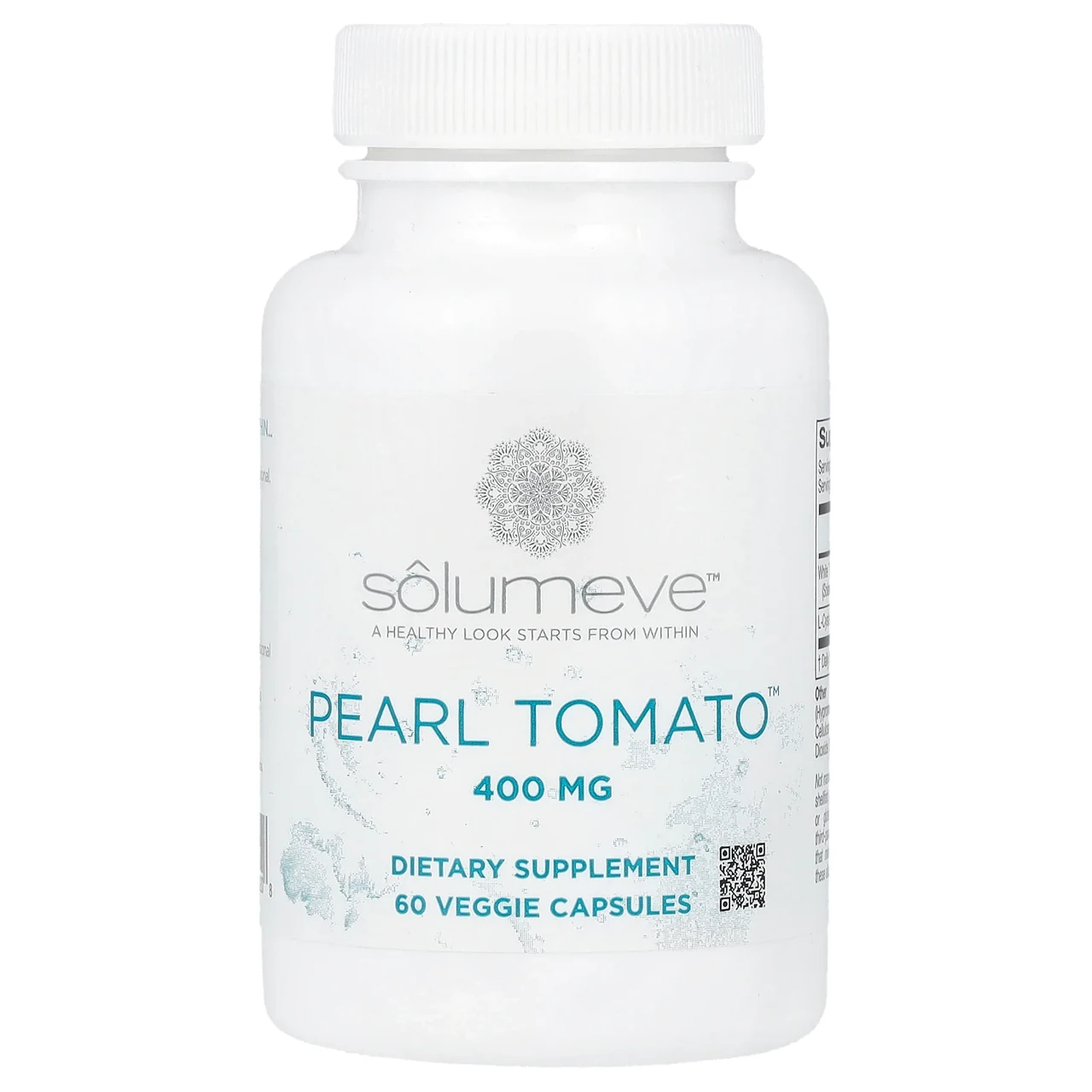 Solmeve, Pearl Tomato, добавка для здоров'я шкіри, 400 мг, 60 Слабкості рослинних капсул SLM-01820, Київ