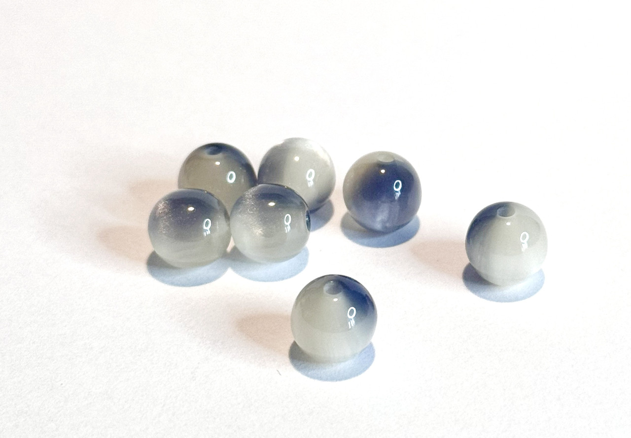 Намистини для біжутерії 8 мм круглі акрилові. Сірі