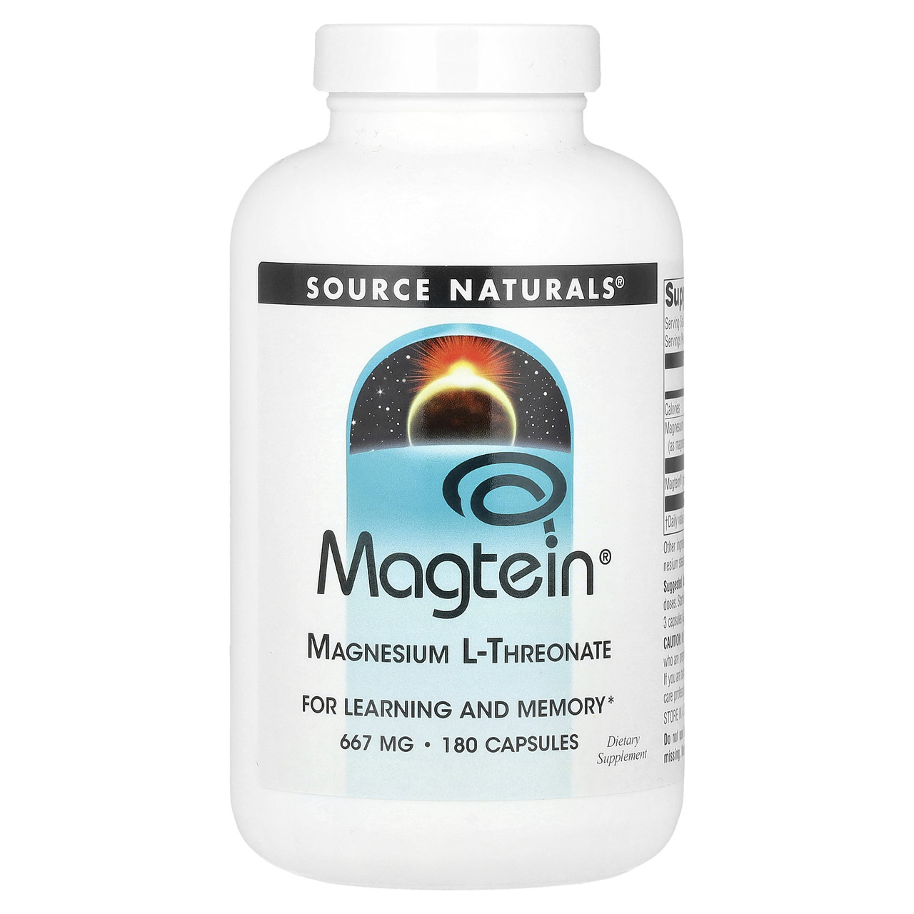 Source Naturals, Magtein, магній L-треонат, 667 мг, 180 капсул, Київ