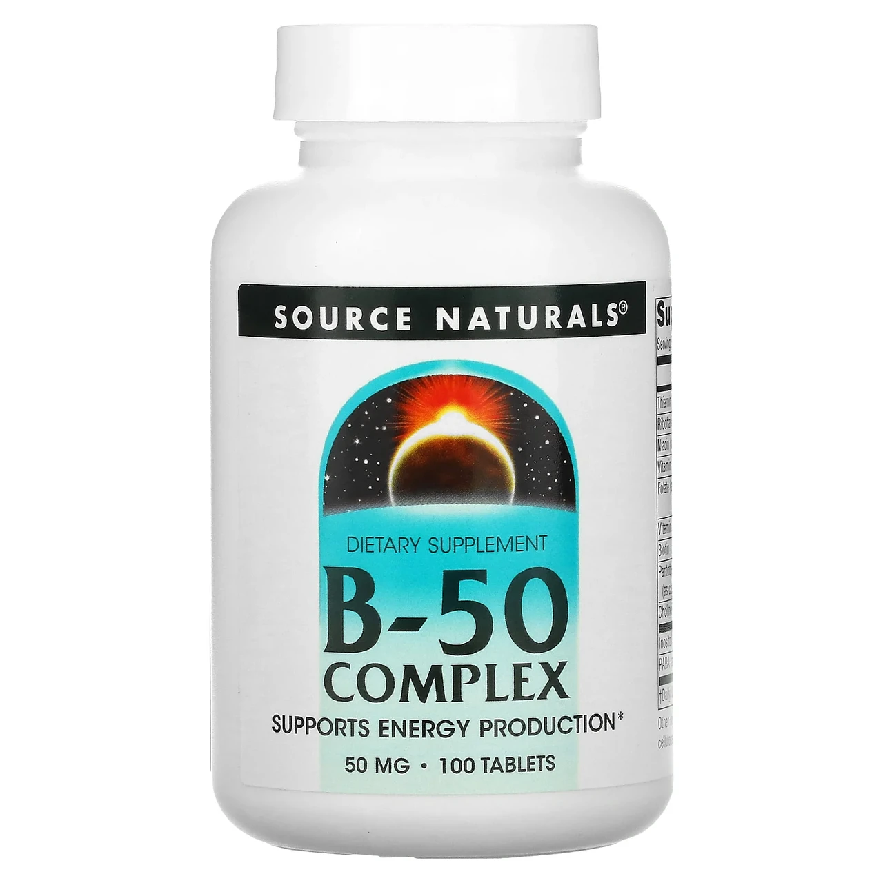Source Naturals, Комплекс B-50, 50 мг, 100 таблеток, Київ