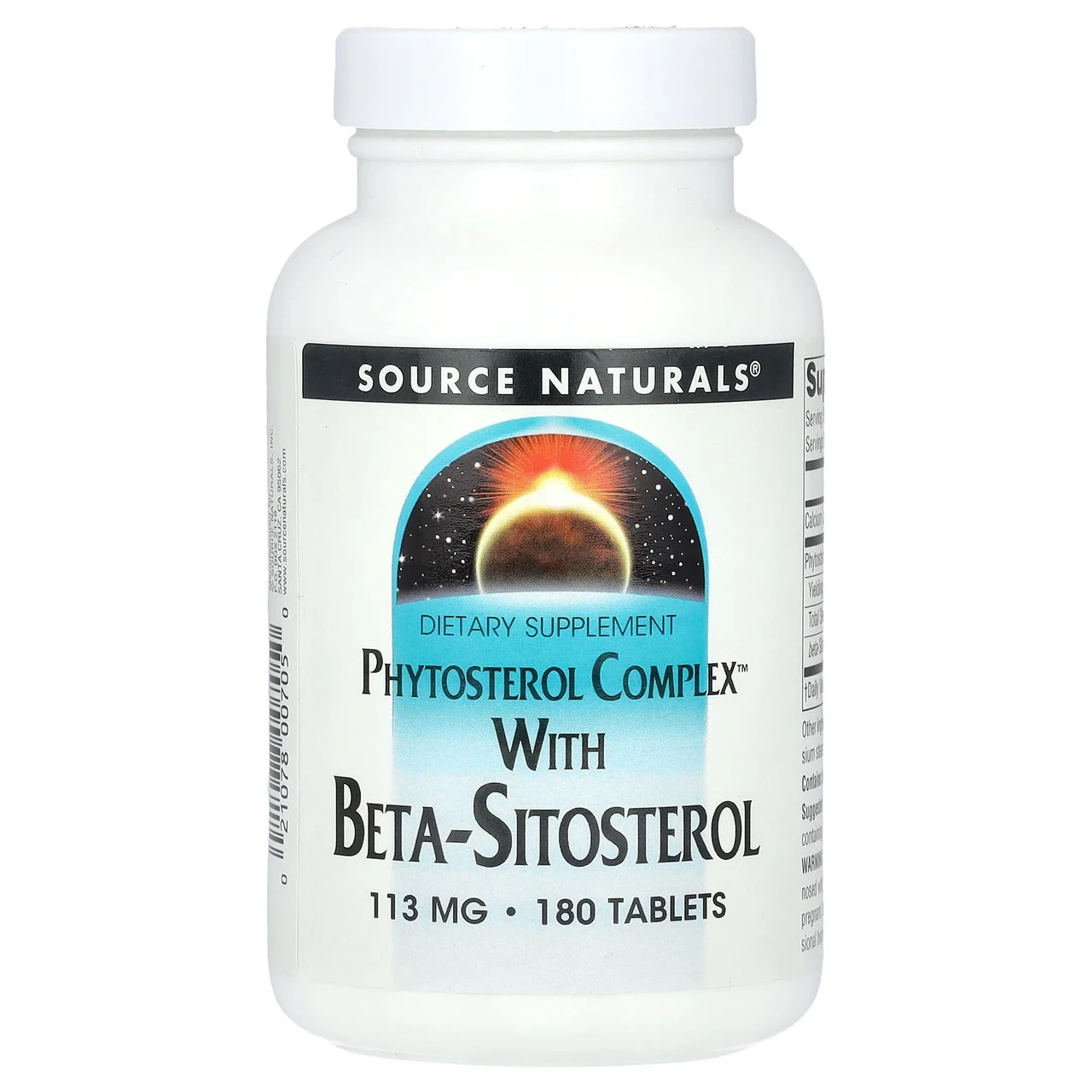 Source Naturals, Фитостерольный комплекс з бета-ситостеролом, 113 мг, 180 таблеток, Київ
