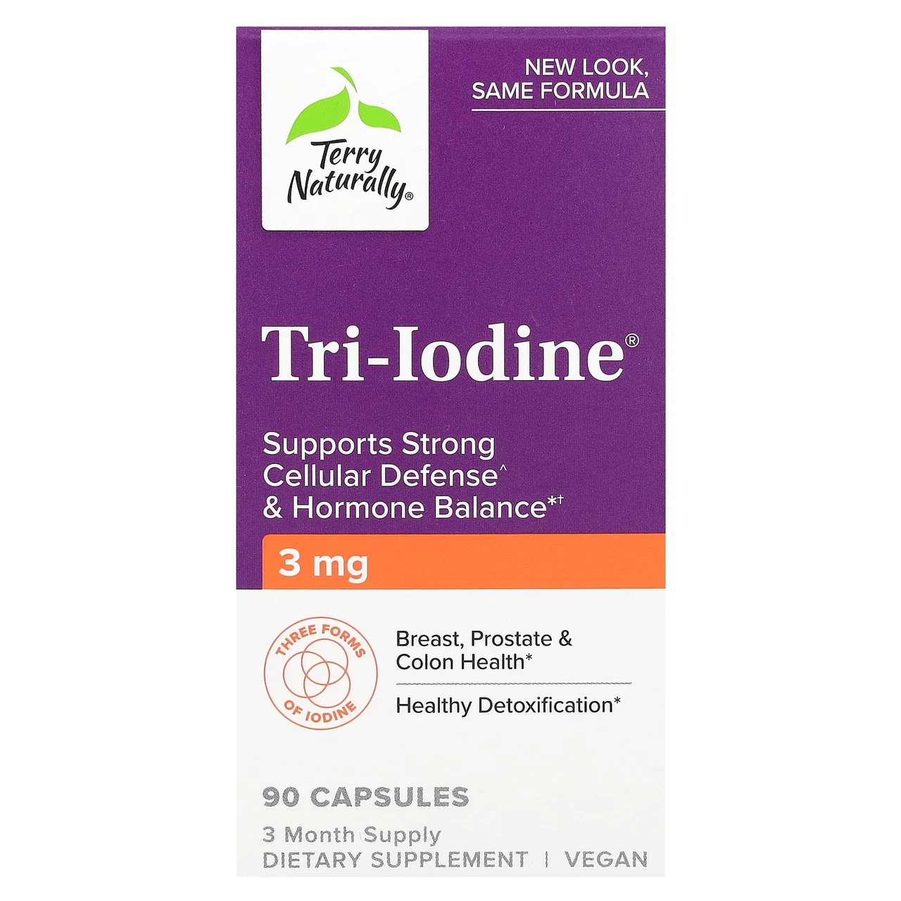 Terry Naturally, Tri-Iodine, 3 мг, 90 капсул EUR-42009, Київ
