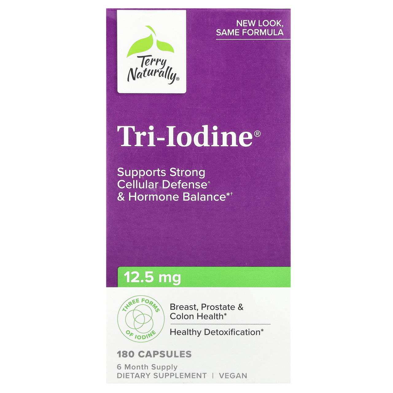 Terry Naturally, Tri-Iodine, 12,5 мг, 180 капсул EUR- 18290, Київ