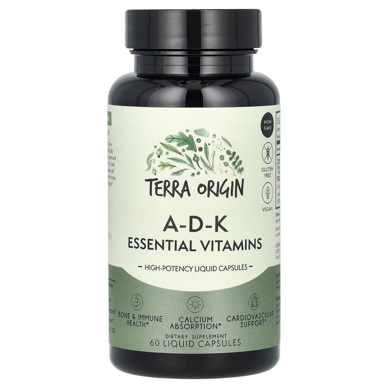Terra Origin, ADK Essential Vitamins, 60 рідких капсул TEO-00758, Київ