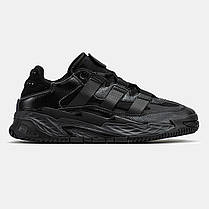 Кросівки Adidas Niteball All Black / Адидас Найтболл Олл Чорні, фото 3
