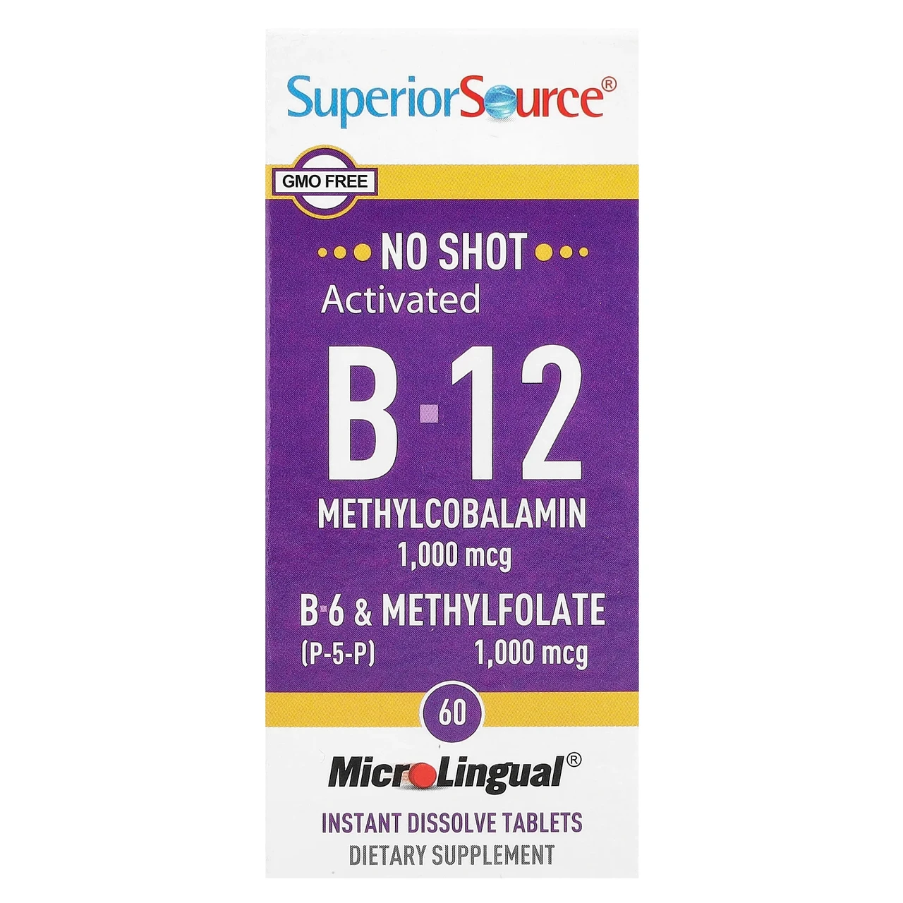 Superior Source, активований вітамін B12 (мелкобаламін) вітамін B6 (P-5-P) и метилфолат,, Київ