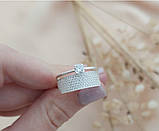 Срібна каблучка у позолоті, фото 7