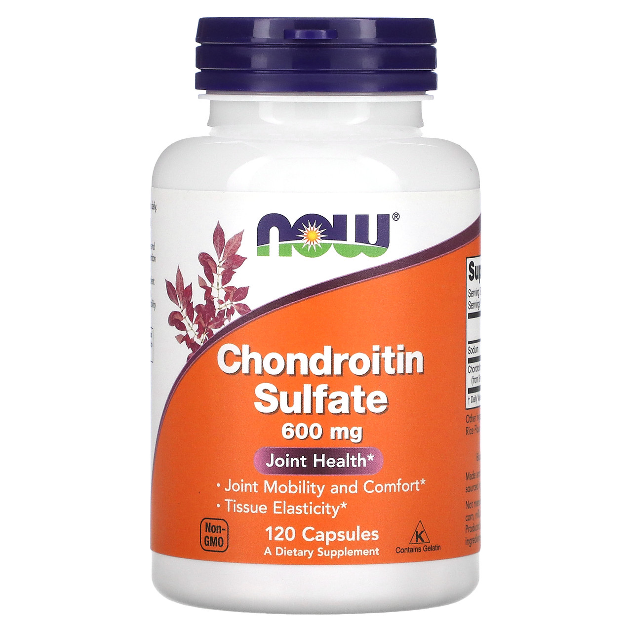 Now Foods, Chondroitin Sulfate, 600 мг, 120 капсул, Київ