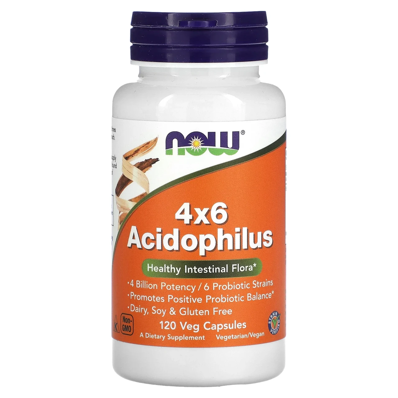 Now Foods, 4x6 ацидофільні бактерії, 120 рослинних капсул, Київ