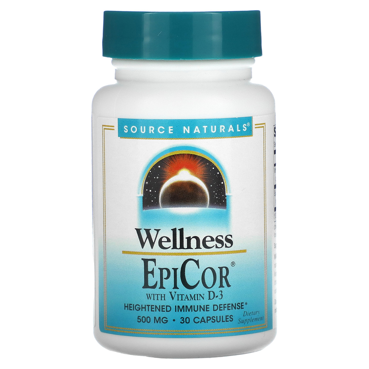 Source Naturals, Wellness, EpiCor з вітаміном D-3, 500 мг, 30 капсул, Київ, фото 1