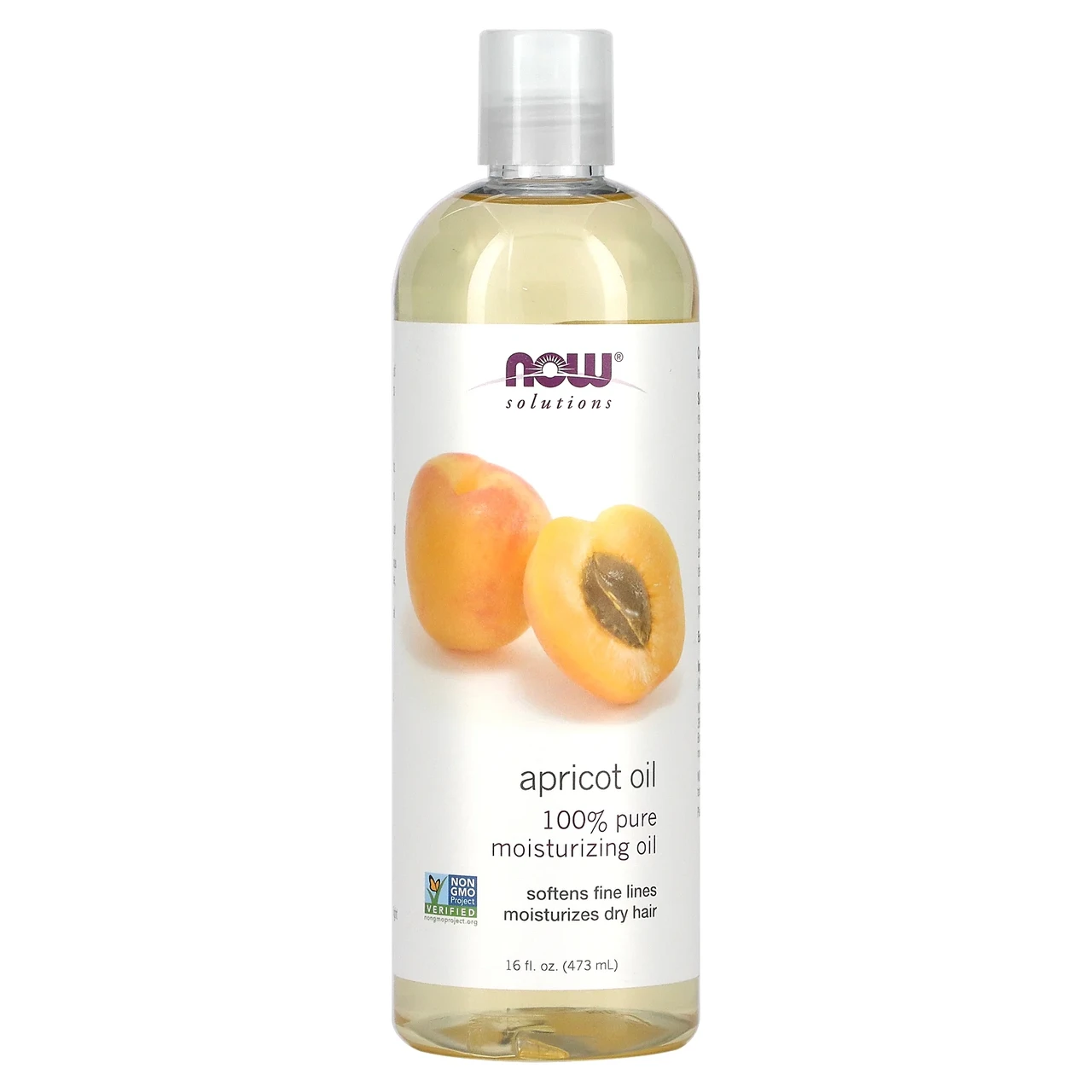 NOW Foods, Solutions, Appicot Oil, 16 рідких унцій (473 мл), Київ, фото 1